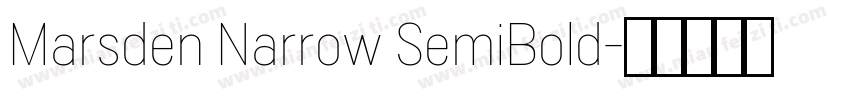 Marsden Narrow SemiBold字体转换